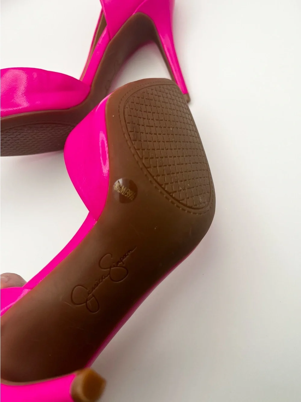 Jessica Simpson Hot Pink Pointed-Toe Stiletto Heels Barbie core Pumps Size 8.5